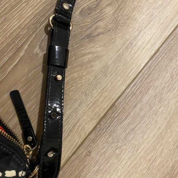 Kate Spade Shoulder Bag Black and White, red interior - Picture 6 of 8